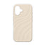 iPhone 16 iDeal of Sweden Soft Swirl Silicone Case - MagSafe Kompatibel - Cloud Dancer