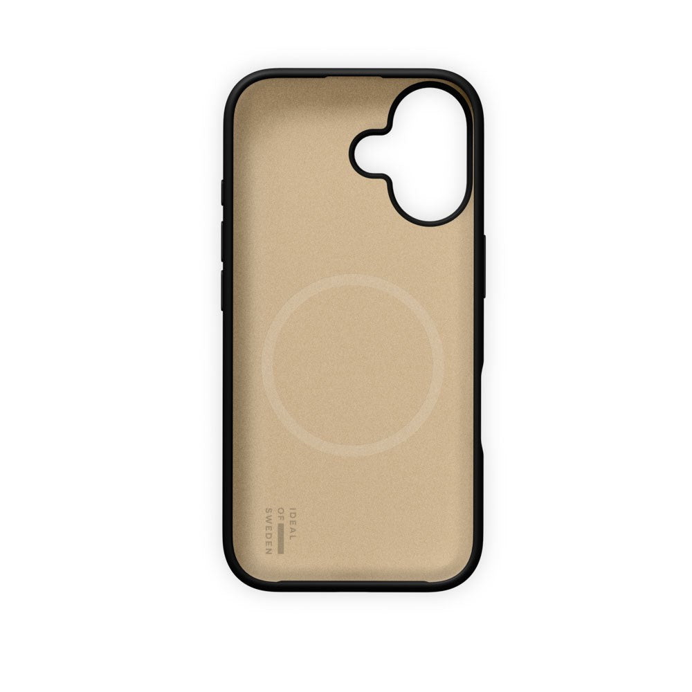 iPhone 16 iDeal of Sweden Soft Swirl Silicone Case - MagSafe Kompatibel - Velvet Black