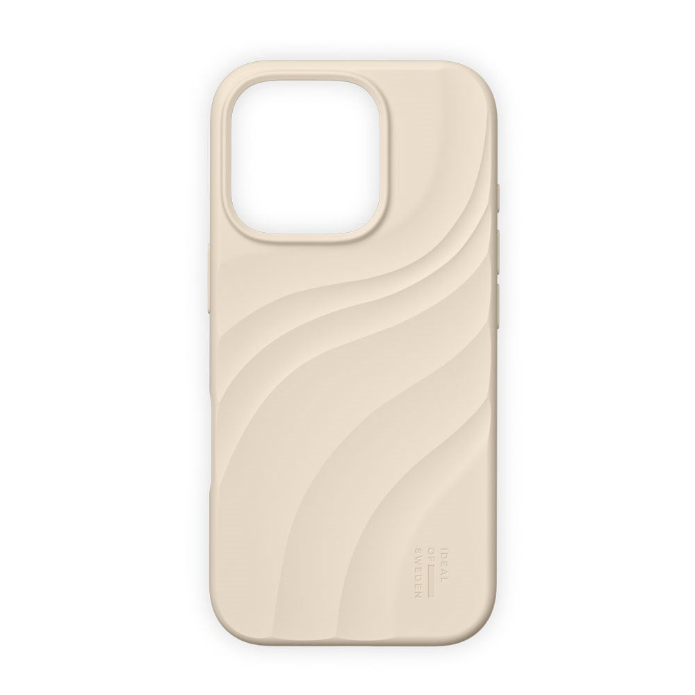 iPhone 16 Pro iDeal of Sweden Soft Swirl Silicone Case - MagSafe Kompatibel - Cloud Dancer