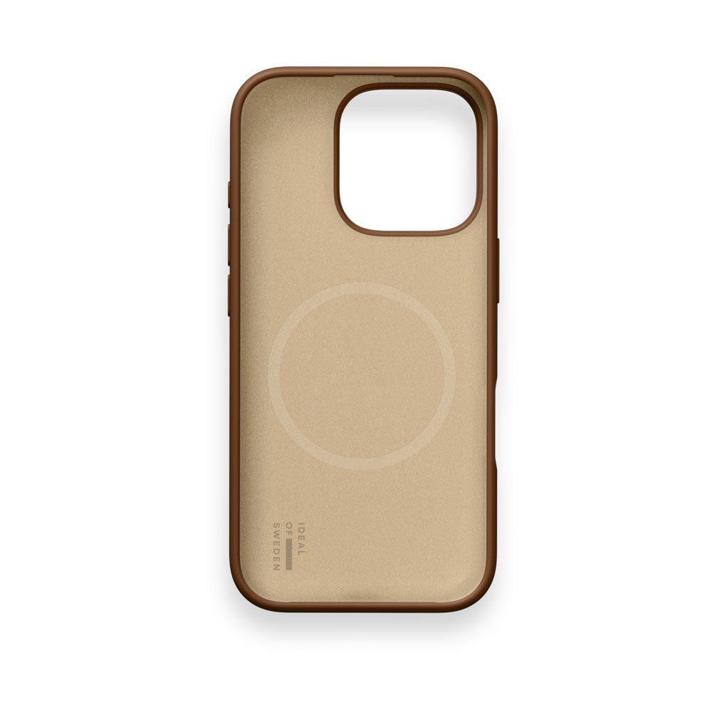 iPhone 16 Pro iDeal of Sweden Soft Swirl Silicone Case - MagSafe Kompatibel - Salted Caramel