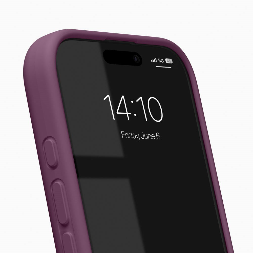iPhone 17 iDeal of Sweden Soft Swirl Silicone Case - MagSafe Kompatibel - Velvet Plum