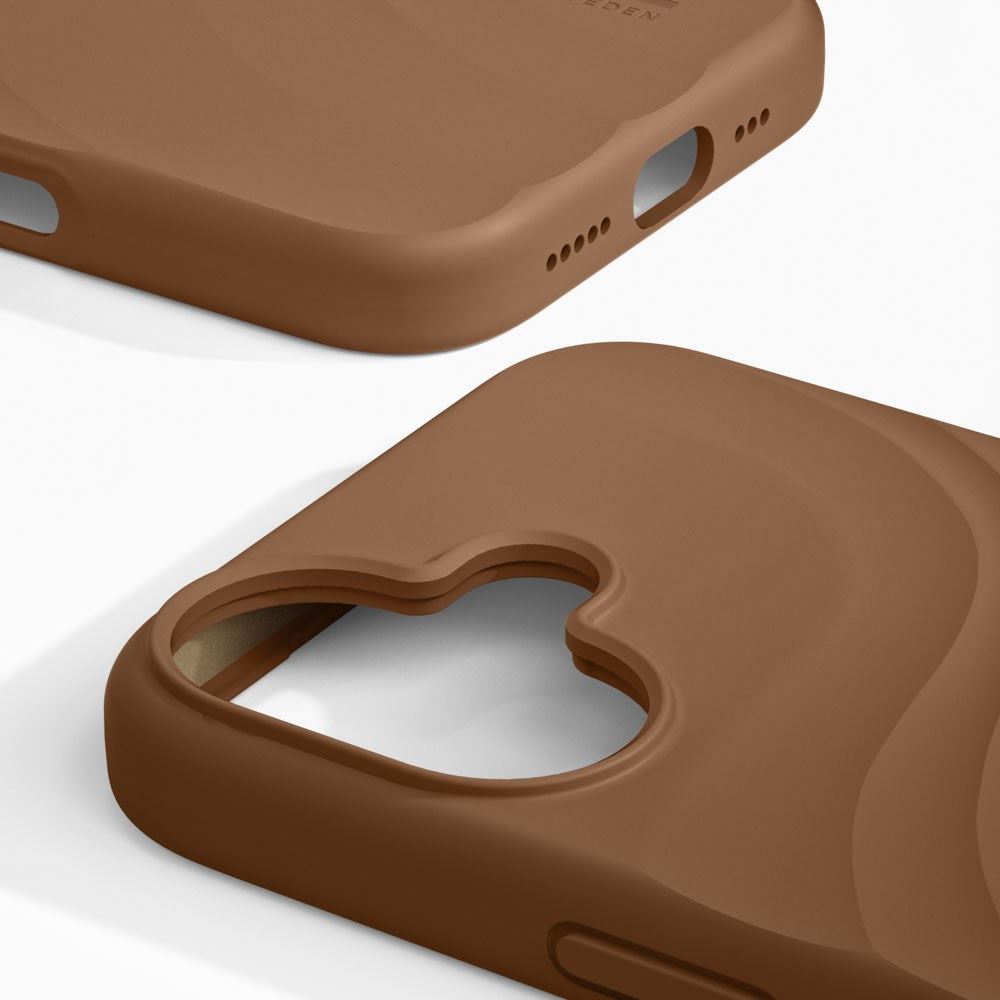 iPhone 17 iDeal of Sweden Soft Swirl Silicone Case - MagSafe Kompatibel - Salted Caramel