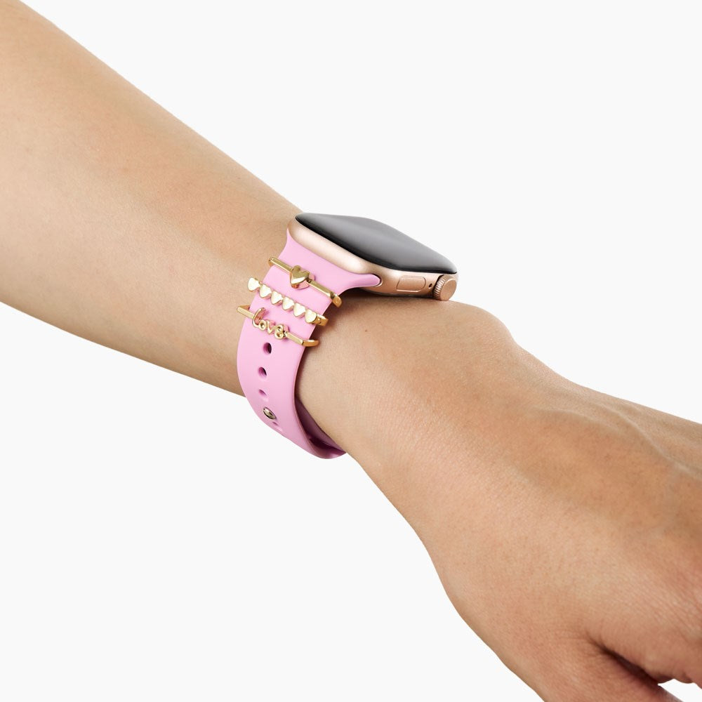 Apple Watch (38/40/SE/41/42mm) iDeal of Sweden Silikone Urrem - Str. M/L - Bubblegum Pink