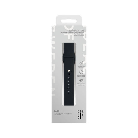Apple Watch (38/40/SE/41/42mm) iDeal of Sweden Silikone Urrem - Str. S/M - Black