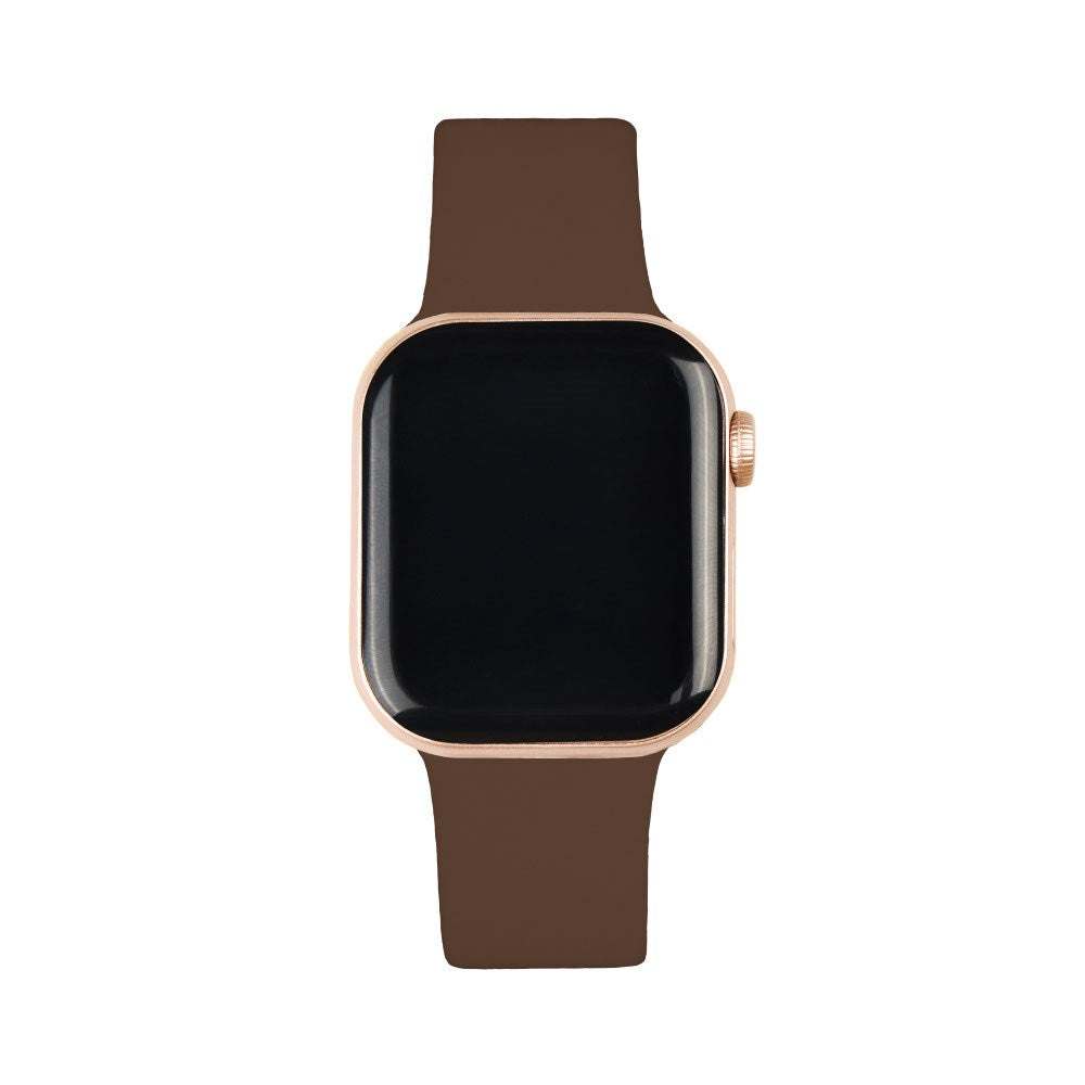 Apple Watch (38/40/SE/41/42mm) iDeal of Sweden Silikone Urrem - Str. S/M - Mocha Mousse