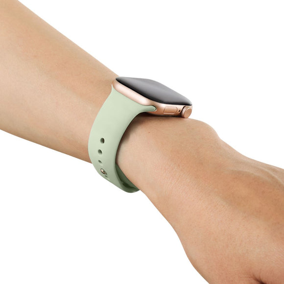 Apple Watch (42/44/SE/45/46/49mm) iDeal of Sweden Silikone Urrem - Str. M/L - Sage Green