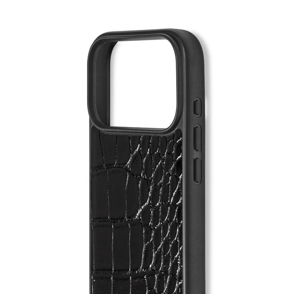 iPhone 18 Pro Max / 17 Pro Max iDeal of Sweden Vegan Leather Case - MagSafe Kompatibel - Black Croco
