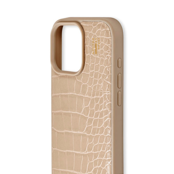 iDeal Of Sweden iPhone 16 Pro Max Vegan Leather Case - MagSafe Kompatibel - Warm Beige Croco