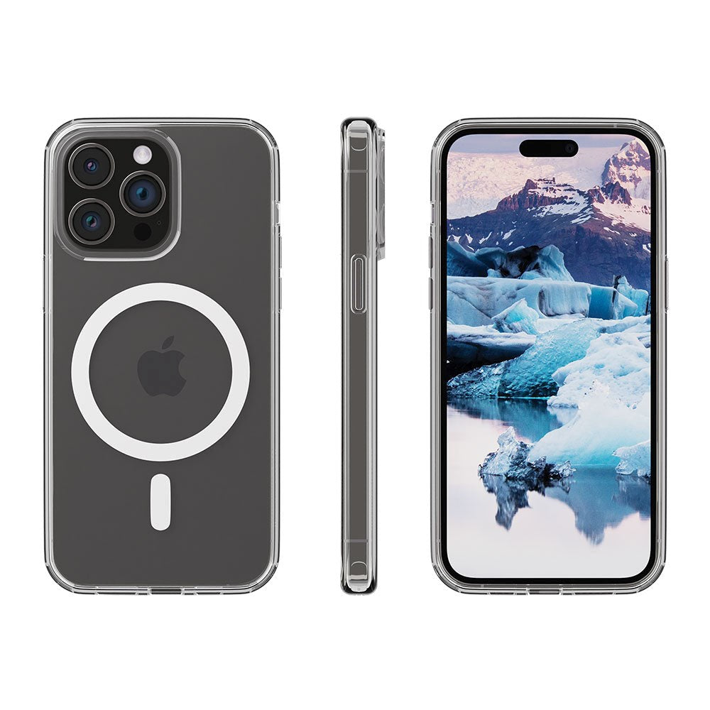 dbramante1928 iPhone 15 Pro Iceland Pro Cover - 100% Genbrugsplast - MagSafe Kompatibel - Gennemsigtig