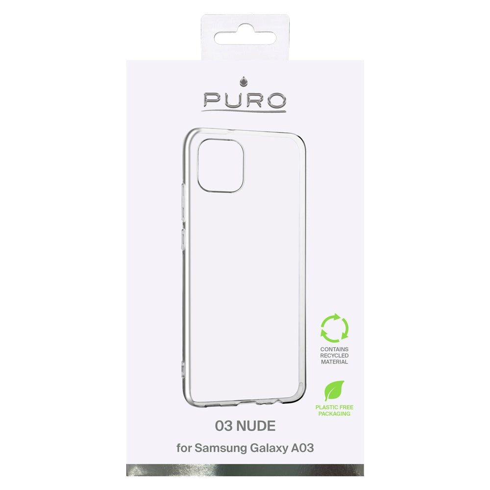 Samsung Galaxy A03 Puro "NUDE" Ultra Slim Cover 0.3mm - Gennemsigtig