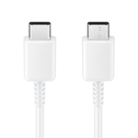 Original Samsung USB-C til USB-C Kabel 25W (3A) - EP-DA705BWE - 1m - Hvid