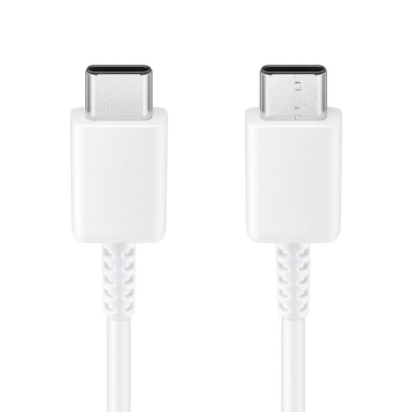 Original Samsung USB-C til USB-C Kabel 25W (3A) - EP-DA705BWE - 1m - Hvid