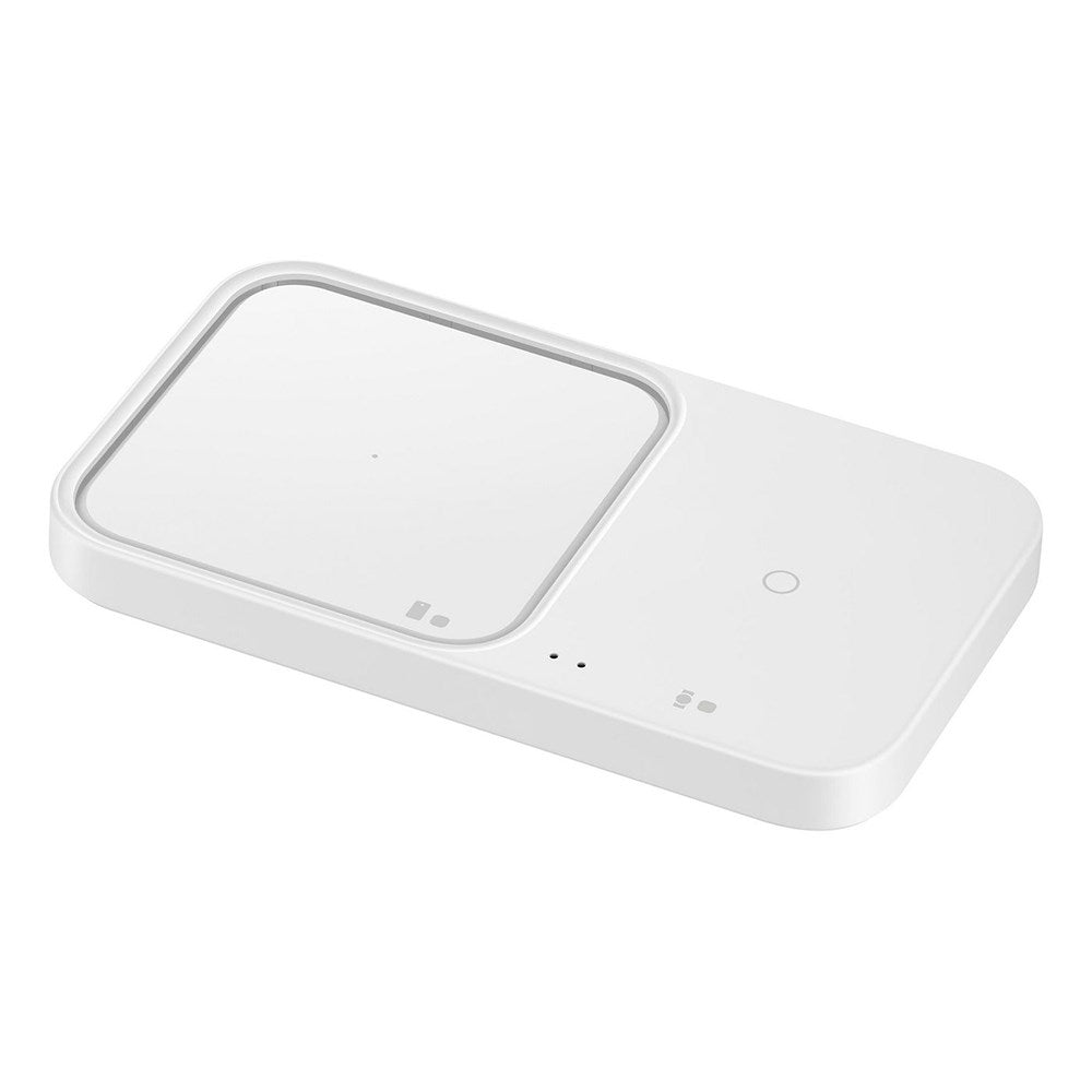 Original Samsung DUO Wireless Pad 15W Trådløs Qi Oplader - Hvid