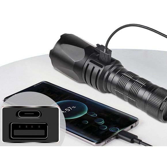 Sandberg Survivor Lommelygte Powerbank 5.000 mAh m. 1x USB-A - Sort