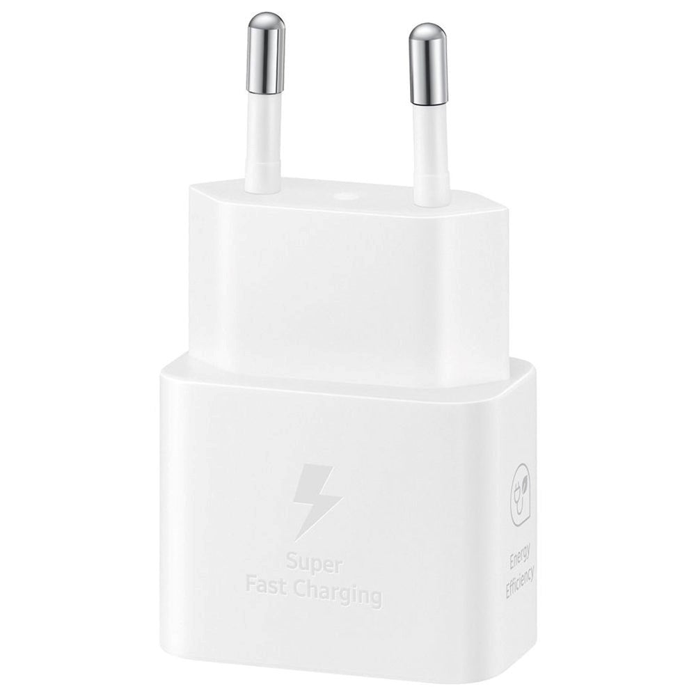 Original Samsung Super Fast Charge 25W GaN Power Adapter USB-C - Hvid