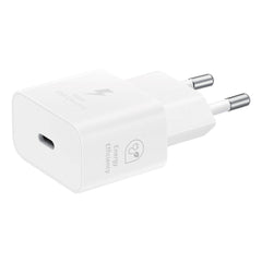 Original Samsung Super Fast Charge 25W GaN Power Adapter USB-C - Hvid