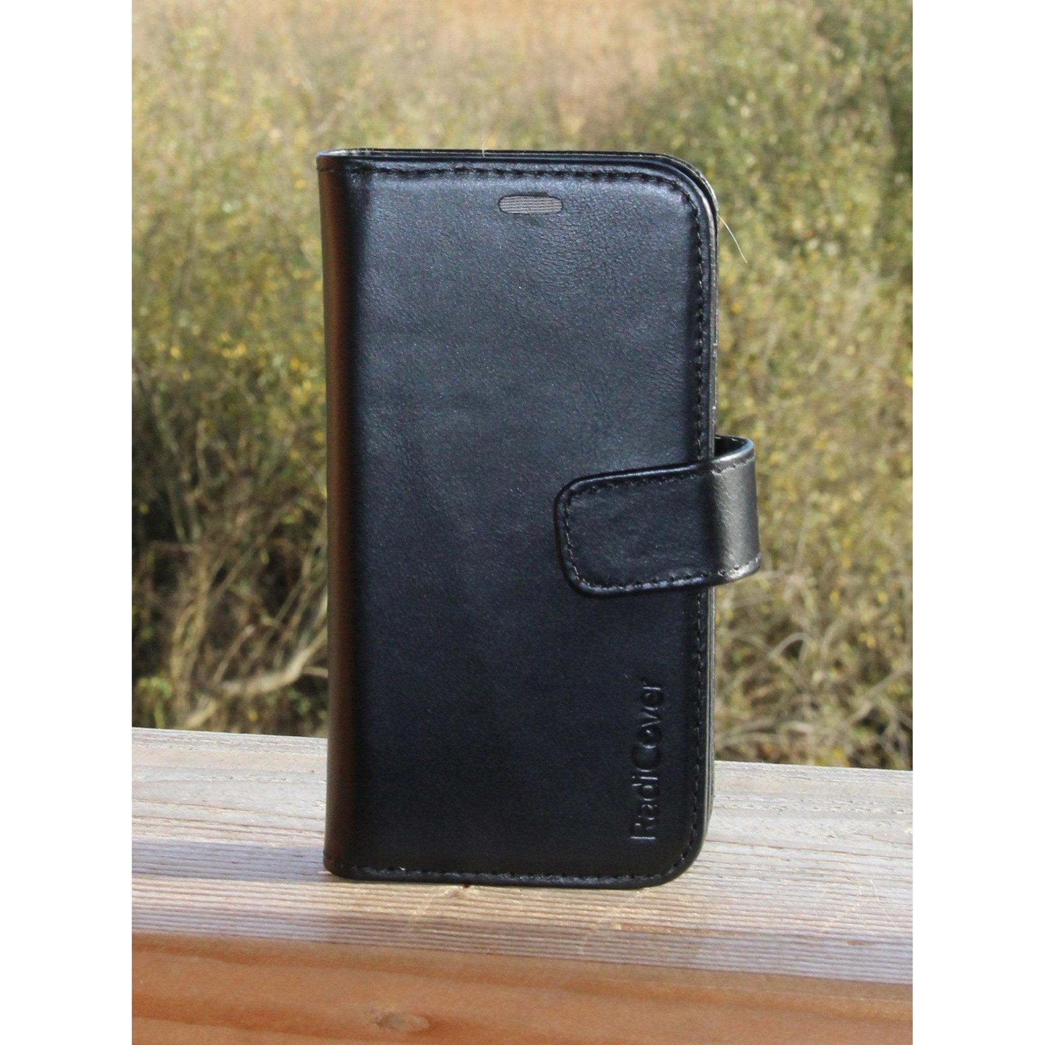 RadiCover 2-in-1 - Samsung S20+ (Plus) - Ægte Læder Cover - 86% Strålingsbeskyttelse - Sort