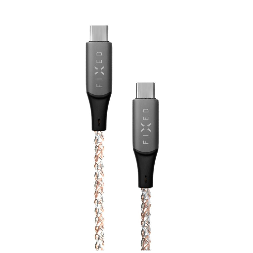 Fixed Lysende LED 60W USB-C til USB-C Kabel 1.2 m - Multifarvet