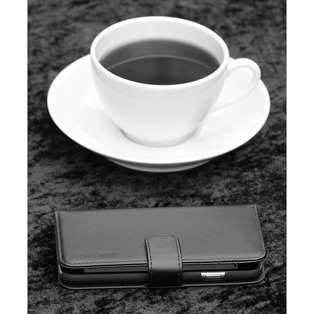 RadiCover iPhone 11 - Vegansk Læder Cover - 86% Strålingsbeskyttelse - Sort