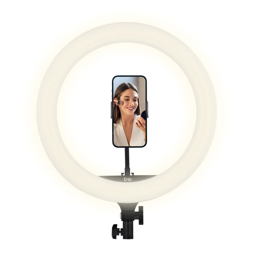 T'NB Influence Pro 14" RGBWW LED Ring Light m. Justerbar Tripod og Opbevaringstaske - Sort