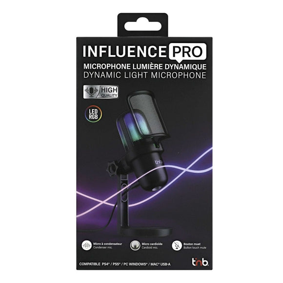 T'NB Influence Pro Mikrofon med LED Lys - Sort