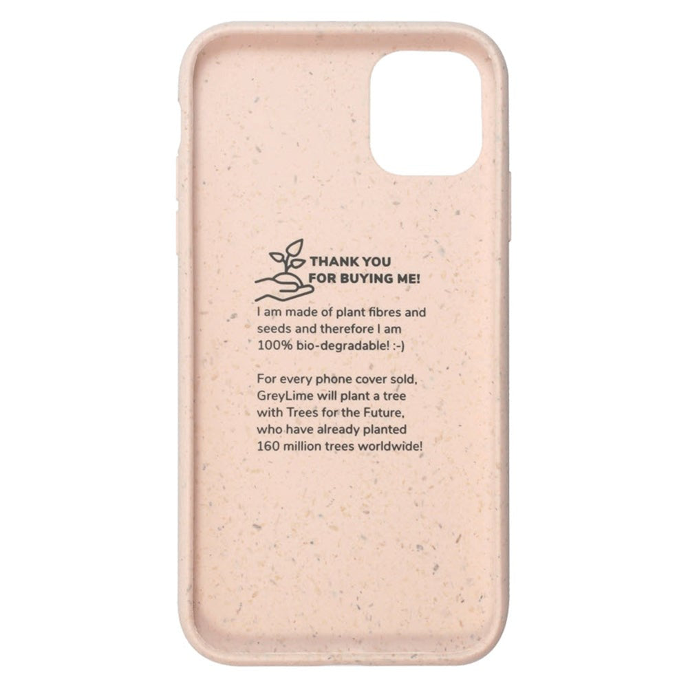 iPhone 11 GreyLime 100% Plantebaseret Cover - Peach - Køb et Cover & Plant et træ