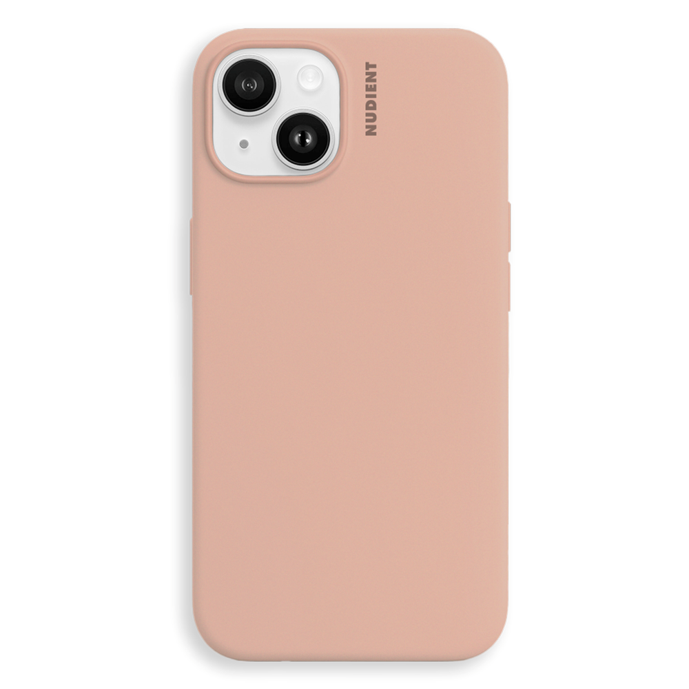 Nudient Base Silicone iPhone 14 Cover - Peach Orange
