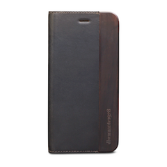 dbramante1928 RISSKOV Wood iPhone 6 Plus / 6S Plus Flip Cover - Hunter dark