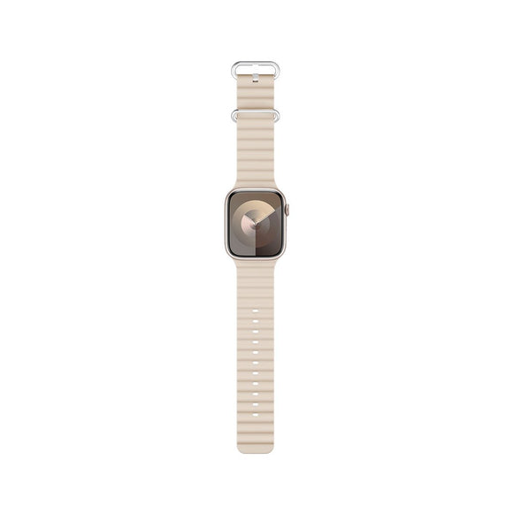 Apple Watch (42/44/SE/45/46/49mm) Epico Ocean Silikone Rem - Cremehvid