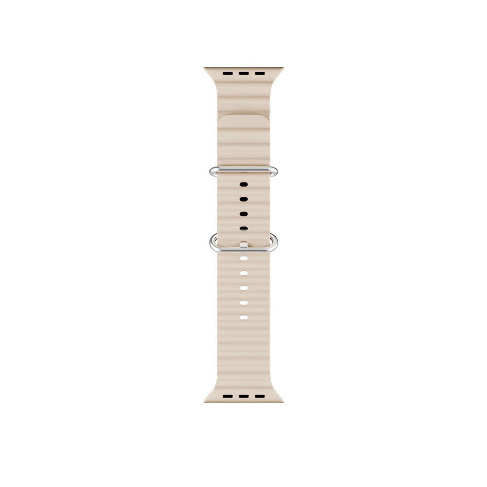 Apple Watch (38/40/SE/41/42mm) Epico Ocean Silikone Rem - Cremehvid