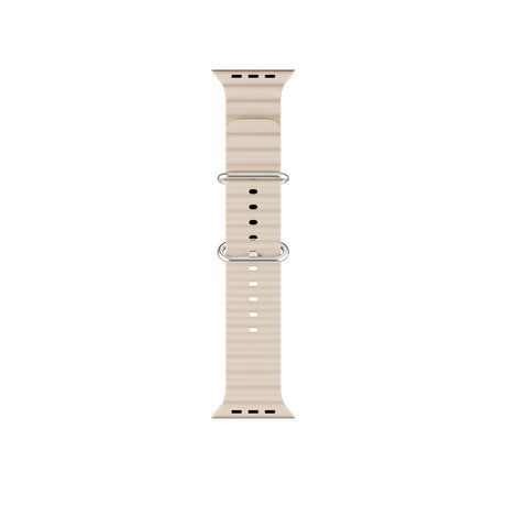 Apple Watch (38/40/SE/41/42mm) Epico Ocean Silikone Rem - Cremehvid