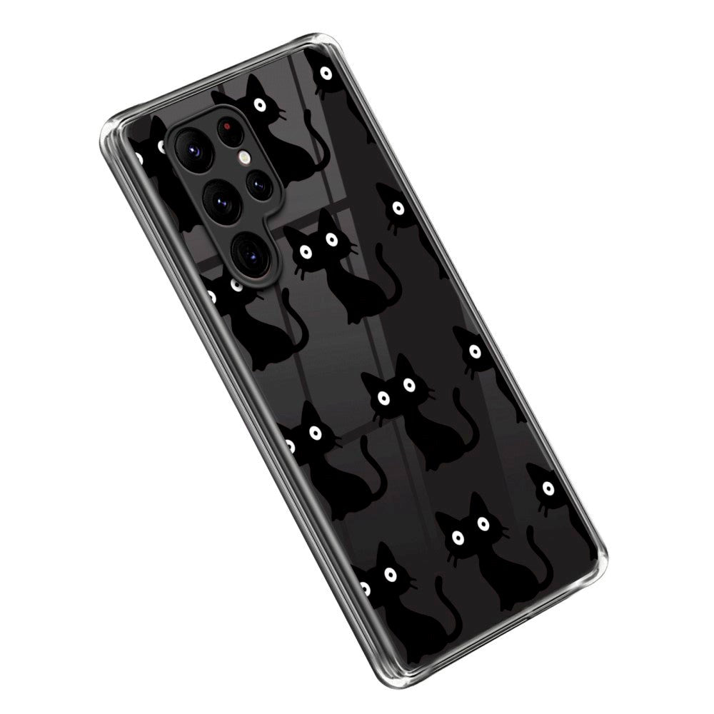 Samsung Galaxy S23 Ultra Fleksibelt Plastik Cover - Kat