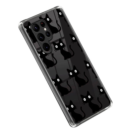 Samsung Galaxy S23 Ultra Fleksibelt Plastik Cover - Kat