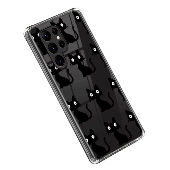 Samsung Galaxy S23 Ultra Fleksibelt Plastik Cover - Kat