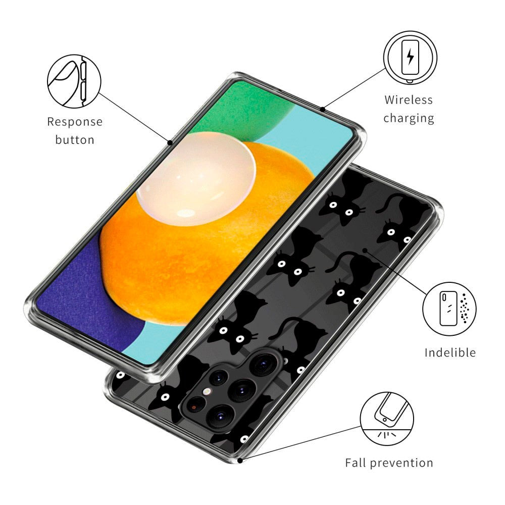 Samsung Galaxy S23 Ultra Fleksibelt Plastik Cover - Kat