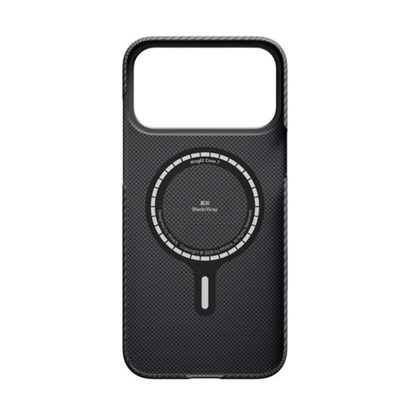 iPhone 17 Pro PITAKA Ultra Slim Cover - MagSafe Kompatibel - Black / Grey