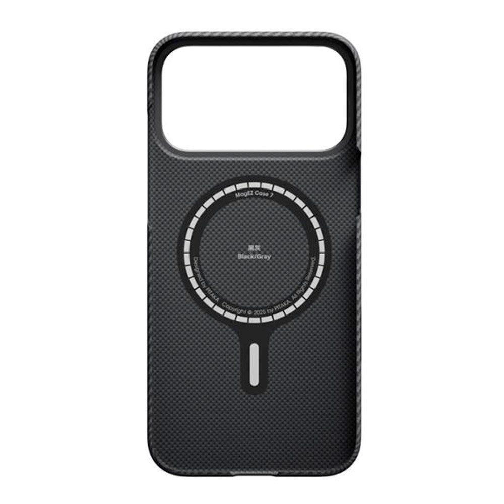 iPhone 17 Pro Max PITAKA Ultra Slim Cover - MagSafe Kompatibel - Black / Grey