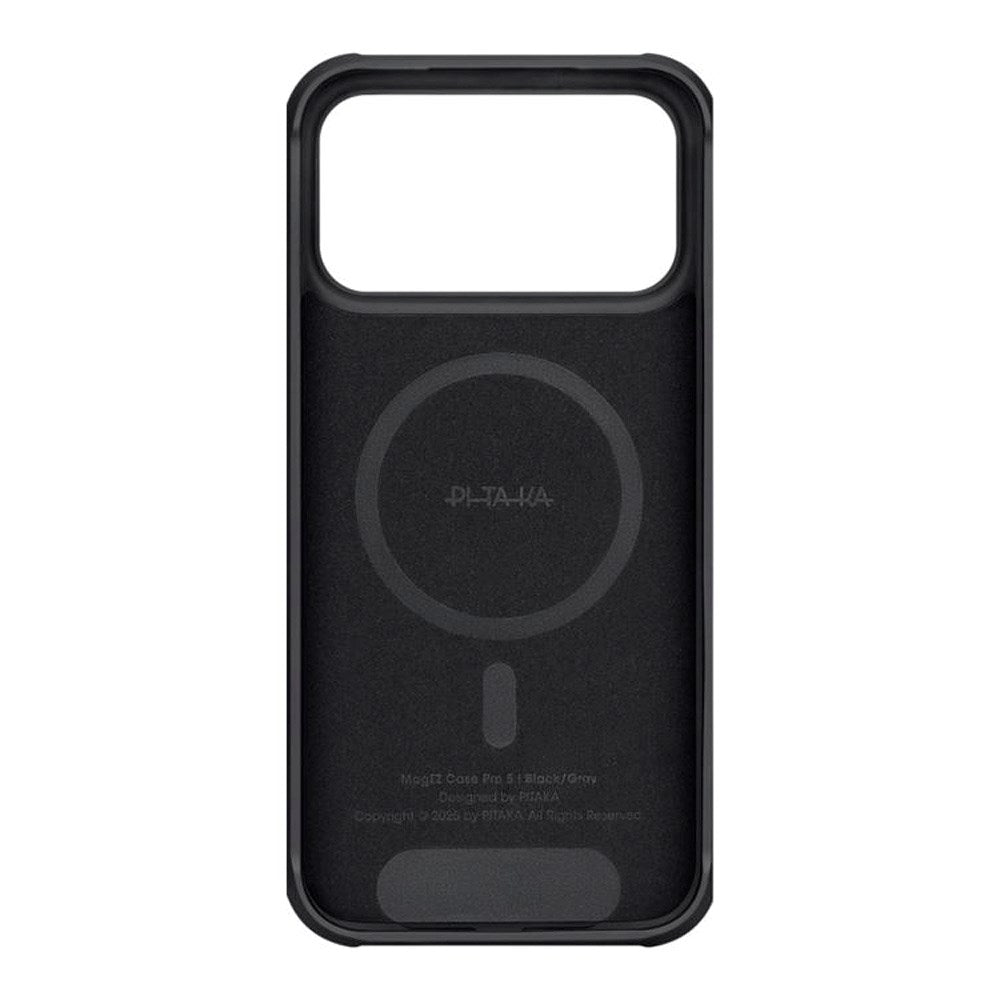 iPhone 17 Pro PITAKA Aramid ProGuard Cover - MagSafe Kompatibel - Black / Grey