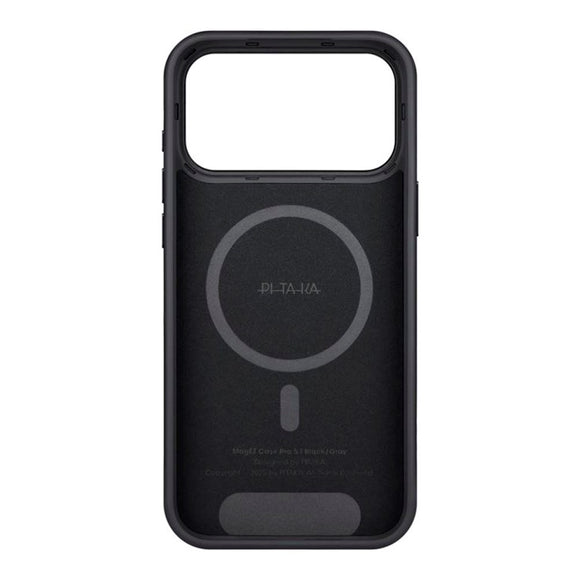 iPhone 17 Pro PITAKA Aramid UltraGuard Cover - MagSafe Kompatibel - Black / Grey