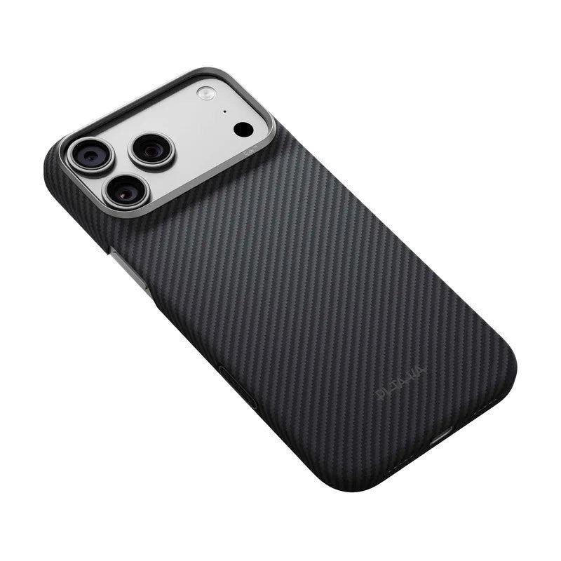 iPhone 18 Pro Max / 17 Pro Max Pitaka Edge Cover - MagSafe Kompatibel - Sort / Grå