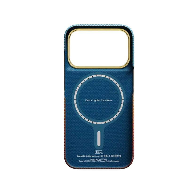 iPhone 18 Pro / 17 Pro Pitaka Edge Cover - MagSafe Kompatibel - Sunset
