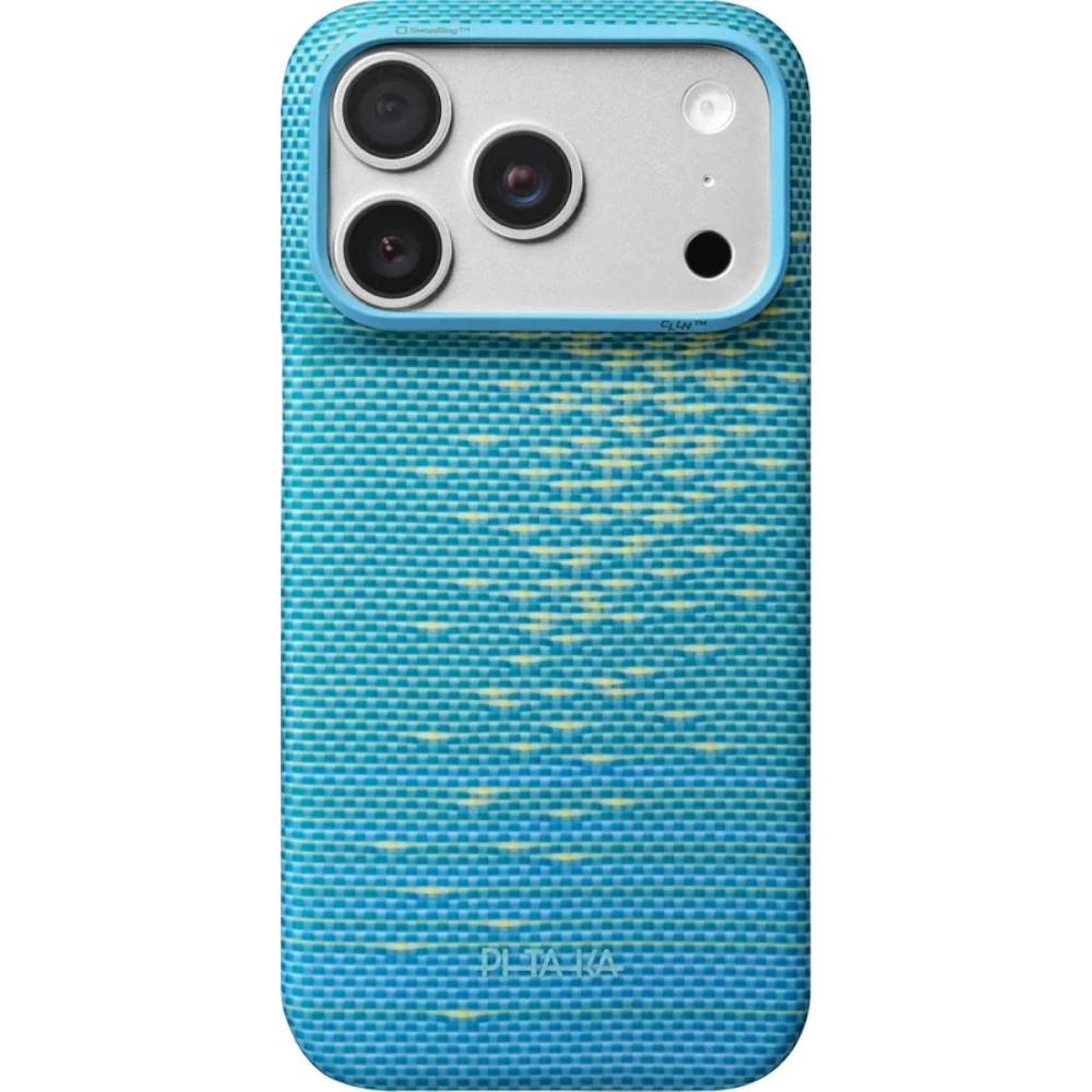 iPhone 18 Pro / 17 Pro Pitaka Edge Cover - MagSafe Kompatibel - Lucid Blue