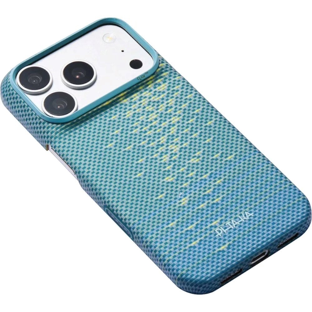 iPhone 18 Pro / 17 Pro Pitaka Edge Cover - MagSafe Kompatibel - Lucid Blue