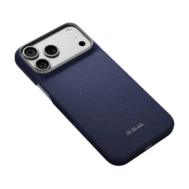 iPhone 18 Pro Max / 17 Pro Max Pitaka Edge Cover - MagSafe Kompatibel - Sapphire Blue