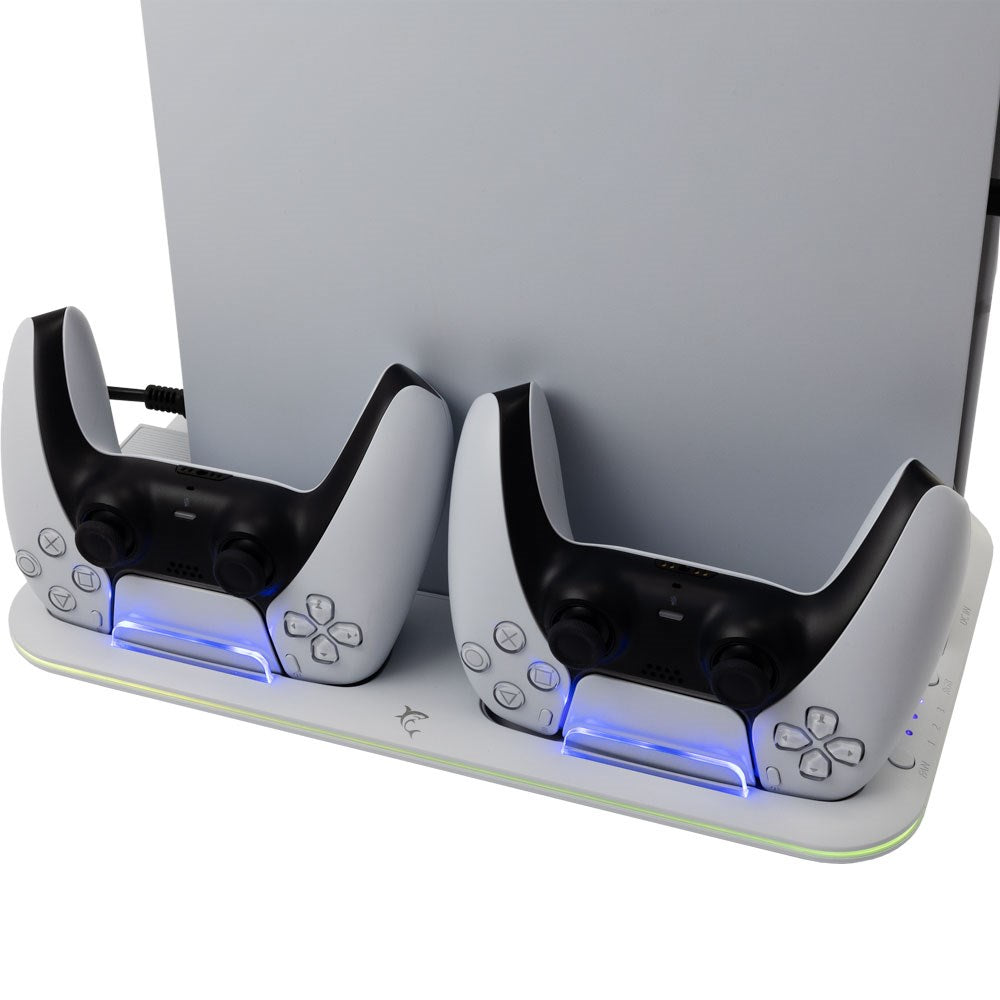 White Shark KIMURA 2 Multifunktionel Stander til PS5 - Hvid