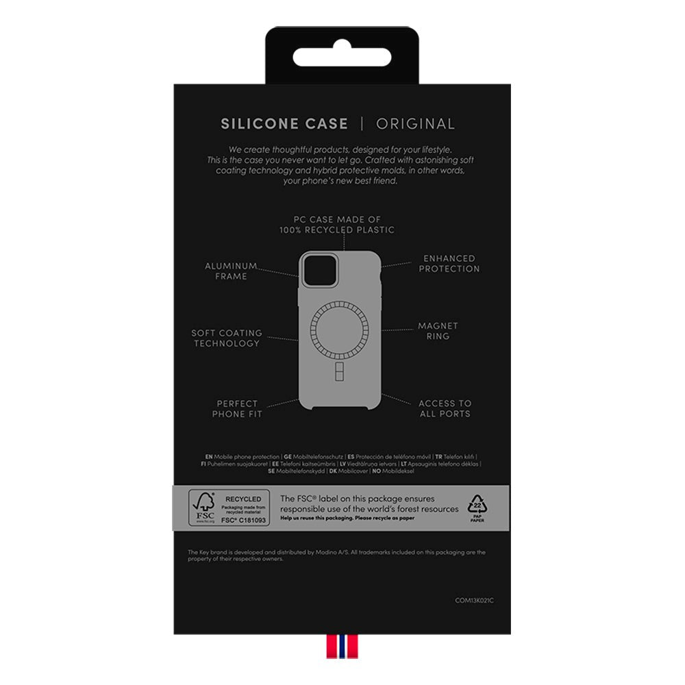 iPhone 14 Pro Max Key Silicone Case - MagSafe Kompatibel - Sort