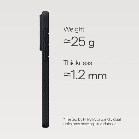 Samsung Galaxy S26 PITAKA Edge Cover - MagSafe Kompatibel - Black / Grey Twill