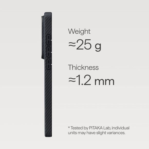 Samsung Galaxy S26 Ultra PITAKA Edge Cover - MagSafe Kompatibel - Black / Grey Twill