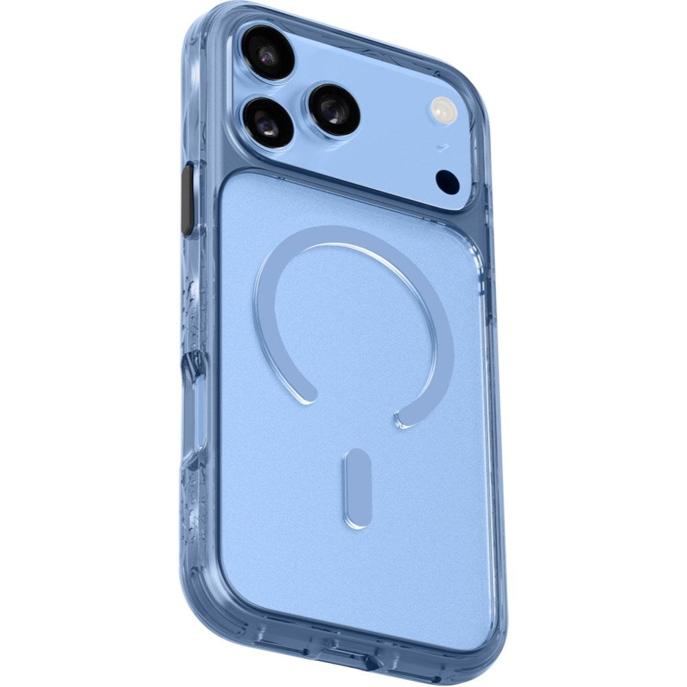 iPhone 18 Pro / 17 Pro LAUT CRYSTAL MATTER X Cover - MagSafe Kompatibel - Blå / Gennemsigtig