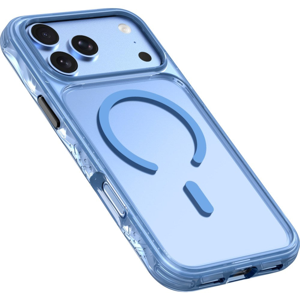 iPhone 18 Pro / 17 Pro LAUT CRYSTAL MATTER X Cover - MagSafe Kompatibel - Blå / Gennemsigtig